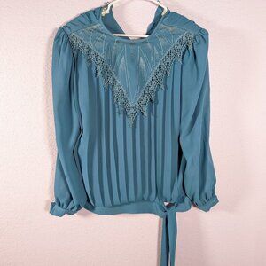 Vintage 80's In The Mood Womens Blouse Cottagecore Grandmacore 6